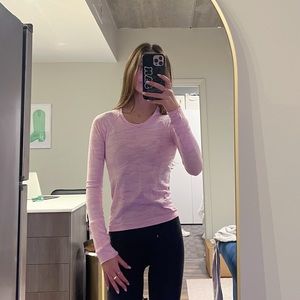 LULULEMON SWIFTLY TECH LONGSLEEVE HEATHERED DAHILA MAUVE- NO WHERE ONLINE!